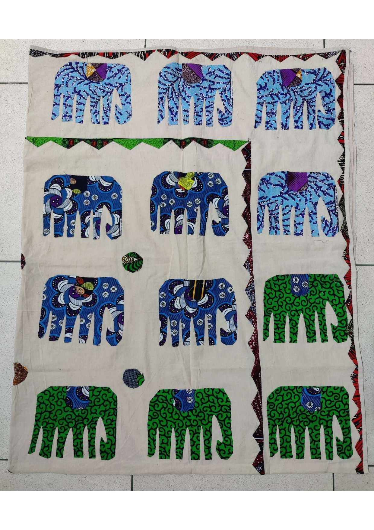 Elephant Applique Bedsheet